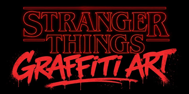 Stranger Things Graffiti Art - Age 7+ ( Games, Arts & Crafts)