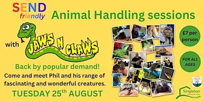 Jaws n Claws SEND friendly Animal Handling