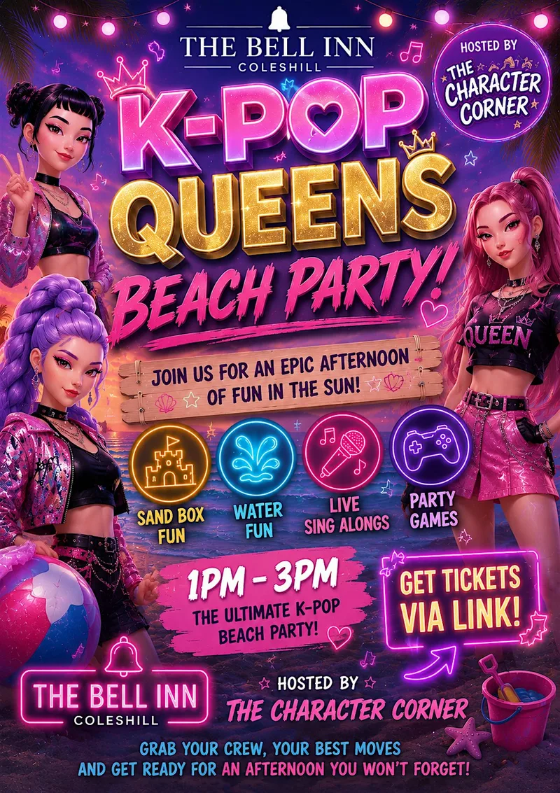 K-pop demon hunters beach party