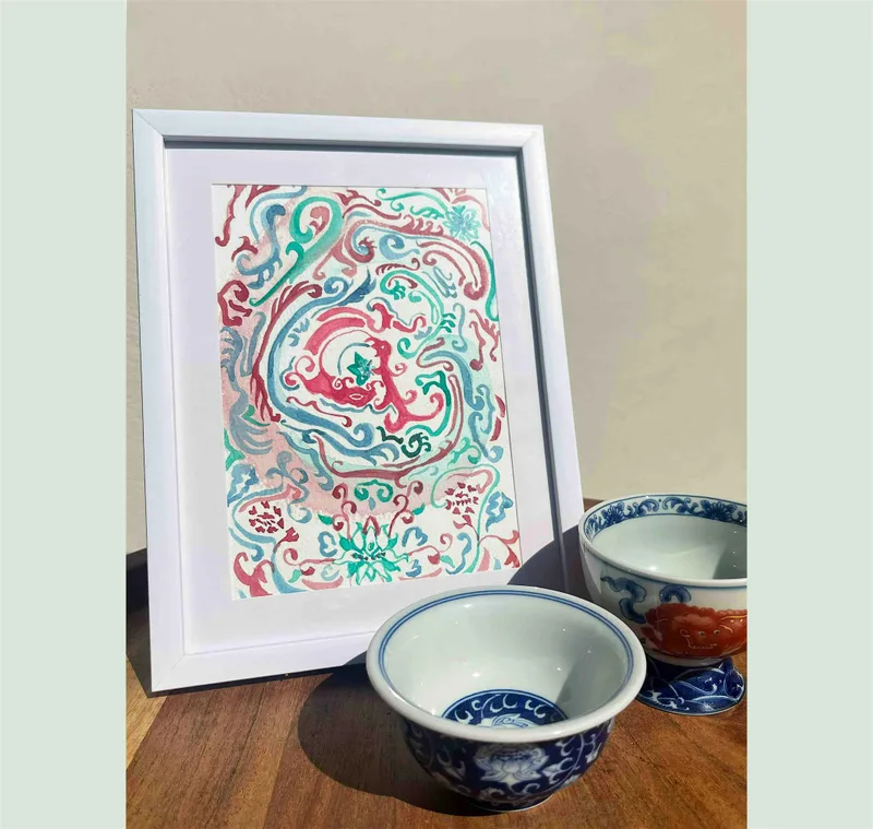 Wind from afar- Chinese pigment painting workshop