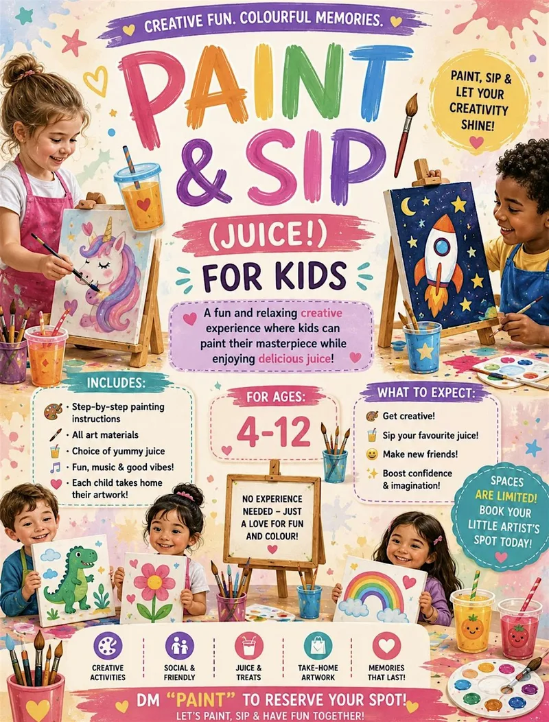 Paint & Sip (Juice) 3-12