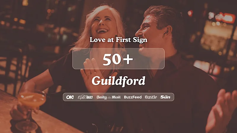 Guildford Singles Night, 50+ | Turtle Bay | Love at First Sign