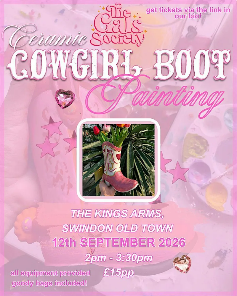 Ceramic Cowgirl Boot Painting!