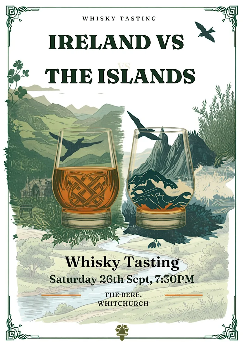 Ireland Vs The Islands Whisky Tasting