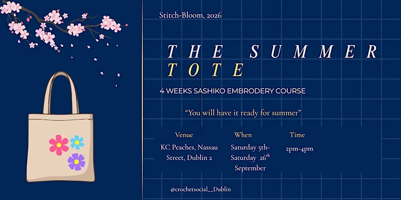 Saturday Meditation: Sashiko Embroderie Stitch your own totebag