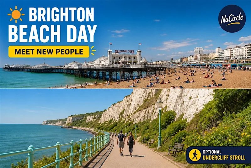 Brighton Beach Day | Meet New People | Optional Undercliff Stroll