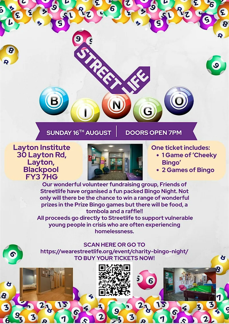 Streetlife Charity Bingo