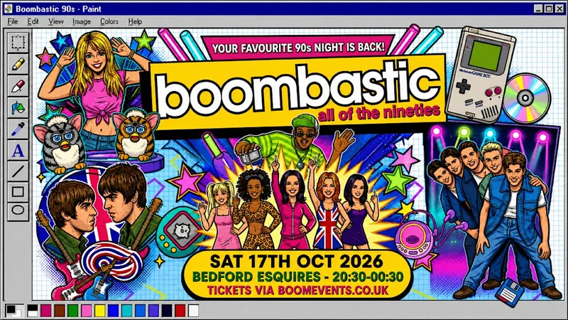 BOOMBASTIC 90s Bedford - The Original 90s Party is BACK!