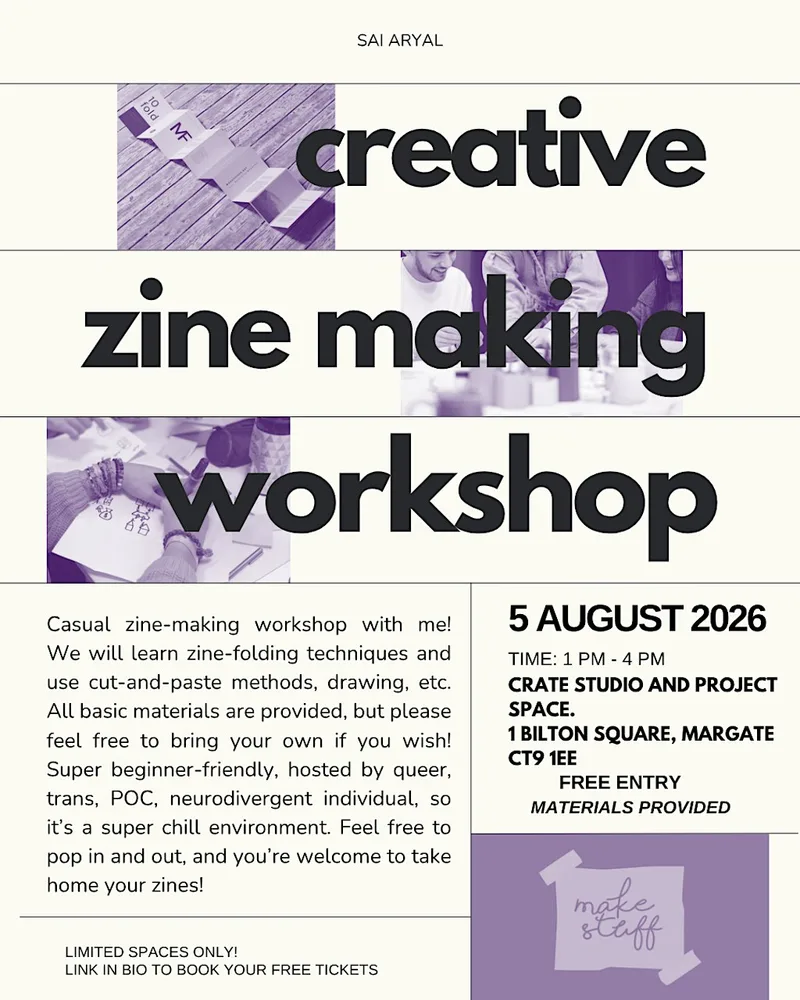 Creative zine making workshop