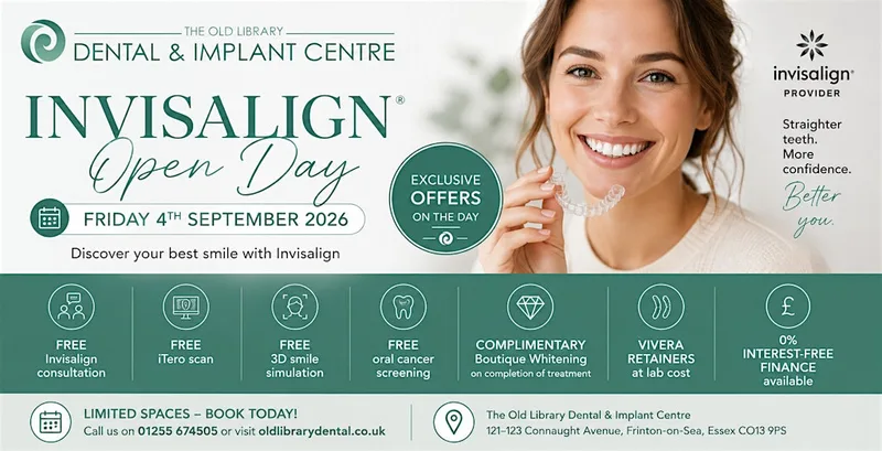 Invisalign Open Day Frinton-on-Sea | The Old Library Dental