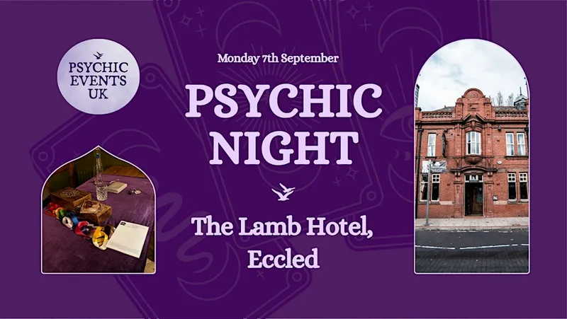 PSYCHIC READINGS NIGHT Monday 7th September, Lamb Hotel, Eccles.
