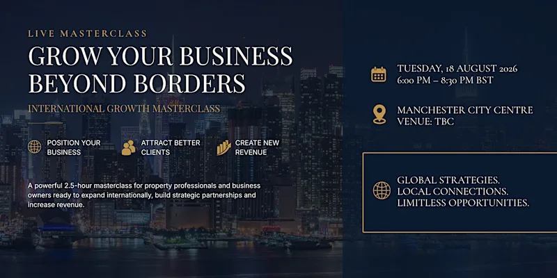 GROW YOUR BUSINESS BEYOND BORDERS INTERNATIONAL GROWTH MASTERCLASS