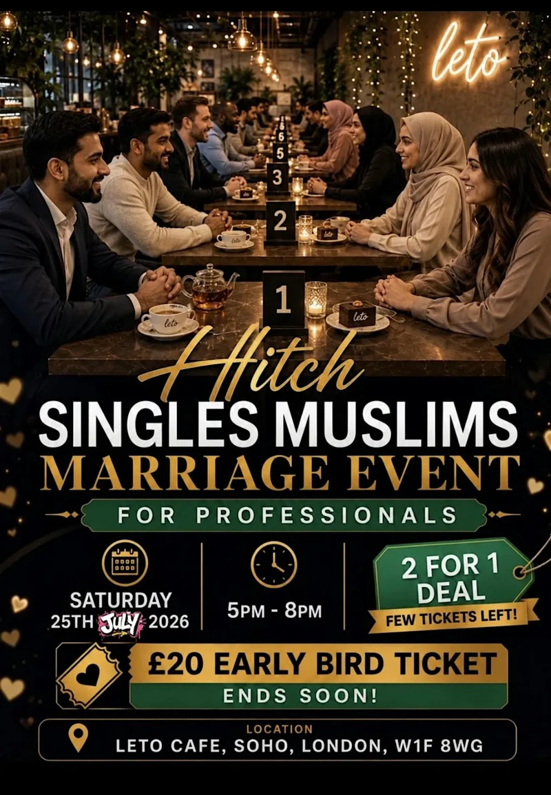Hitch Single Muslims Marriage Event for Professionals