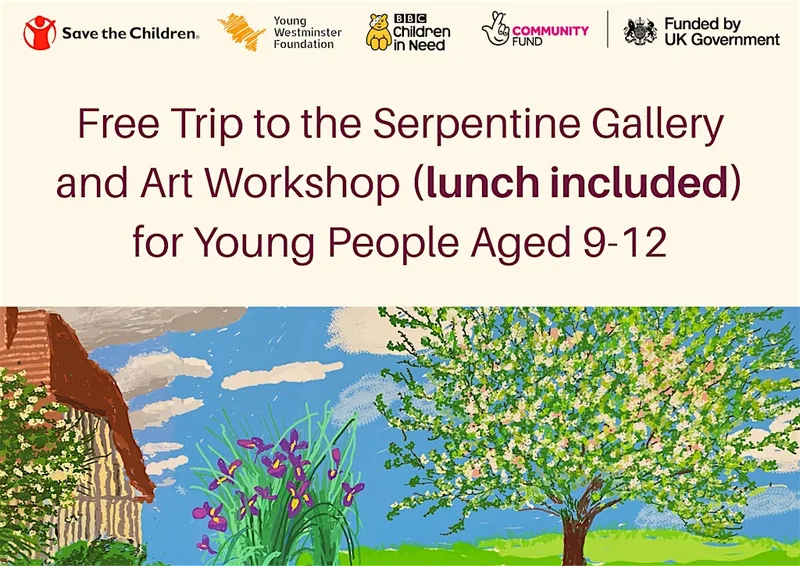 Free Trip to the Serpentine Gallery and Art Workshop (Lunch Included)