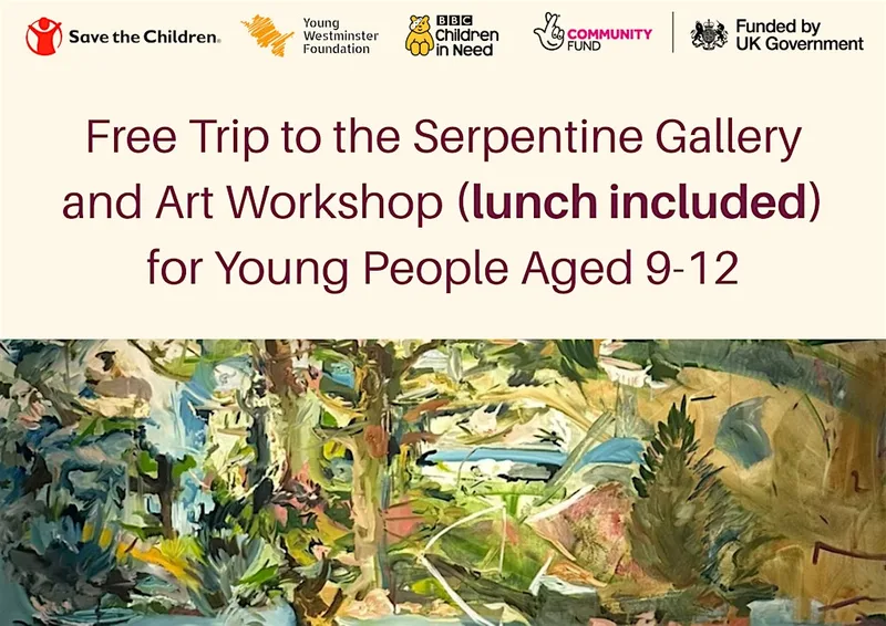 Free Trip to the Serpentine Gallery and Art Workshop (Lunch Included)