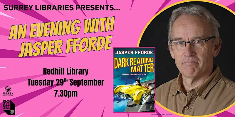 An Evening with Jasper Fforde at Redhill Library