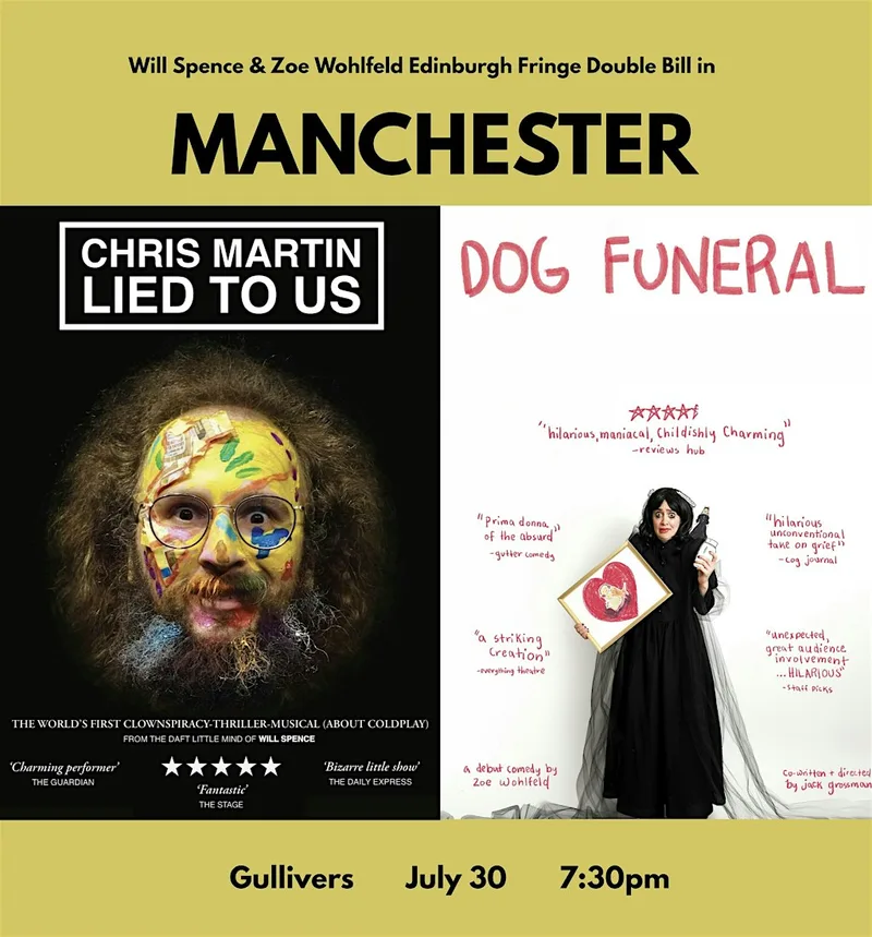 Chris Martin Lied To Us & Dog Funeral Edinburgh Fringe Preview