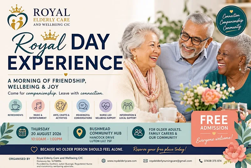 Royal Day Experience | Free Community Wellbeing & Companionship Day