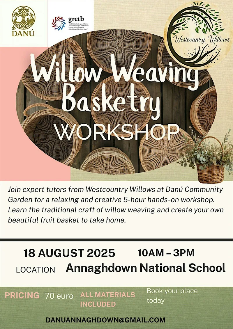 Willow Weaving Basketry workshop