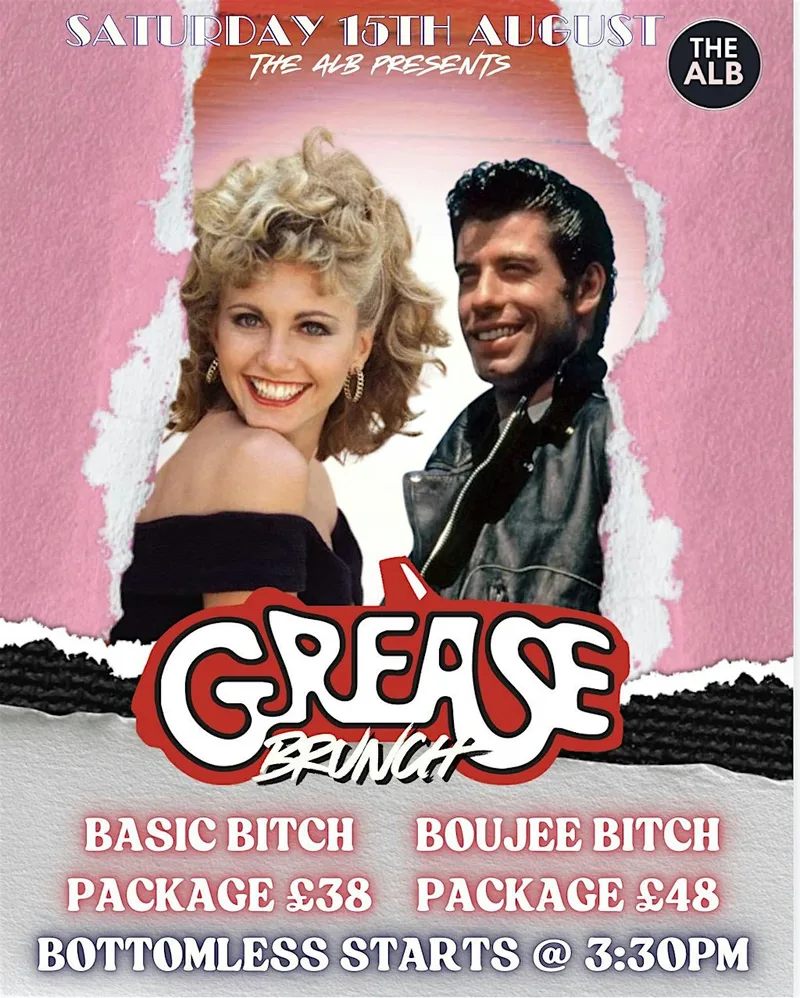 Grease Bottomless Brunch