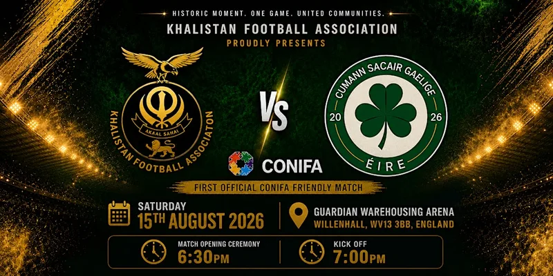 International Conifa Football Match - Friendly Fixture