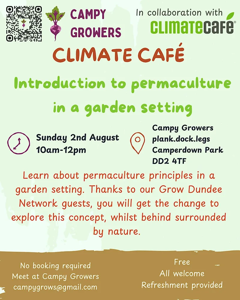 Climate Café - Introduction to Permaculture in a garden setting