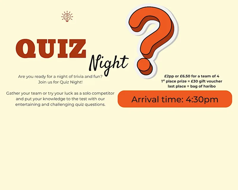 OCTOBER: Quiz Nights @ COFFEE D'ASH