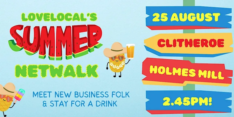 Netwalking in Clitheroe - FREE - just donate to one of our charities