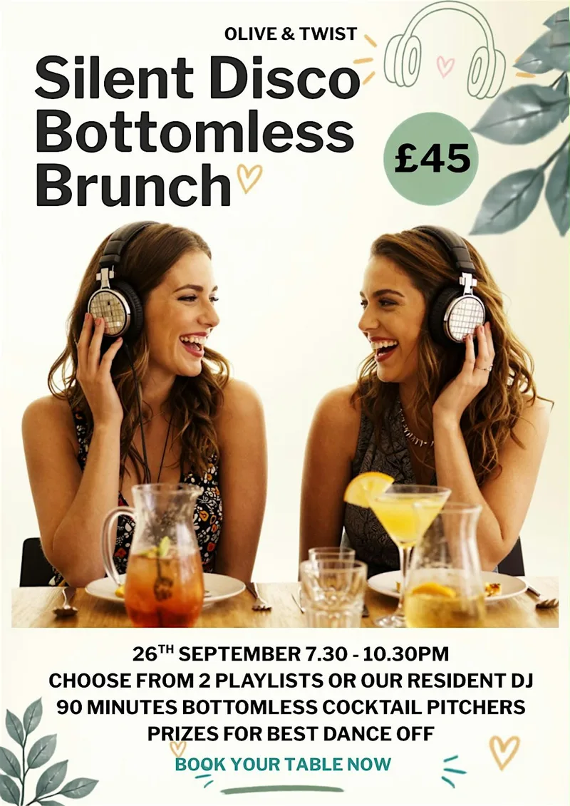 Silent disco bottomless brunch