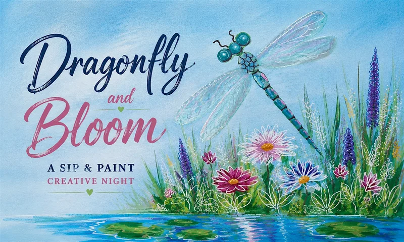 Sip & Paint Dragonfly & Bloom