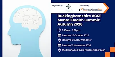 Buckinghamshire VCSE Mental Health Summit Autumn 2026: Day 2