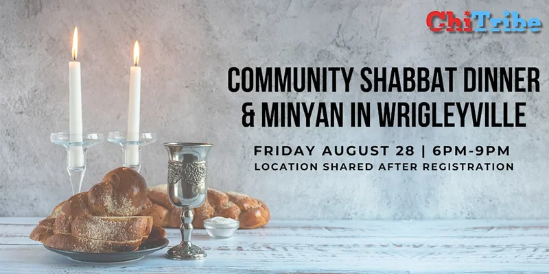 Community Shabbat Dinner & Minyan in Wrigleyville