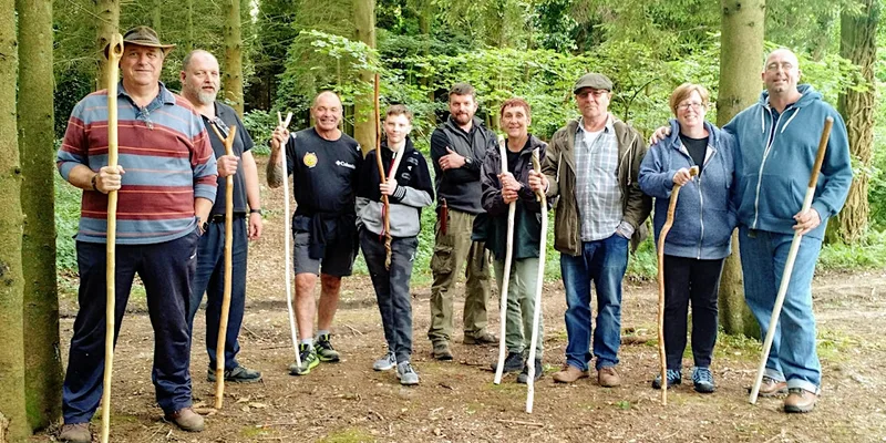 Whittle your own Walking Stick, Merlin Staff or Foraging Crook - Canterbury