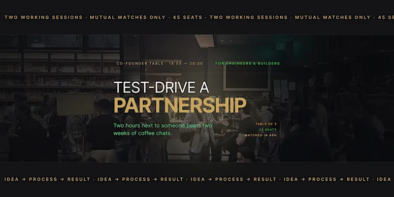London Tech Networking: Test-Drive a Partnership Before You Commit