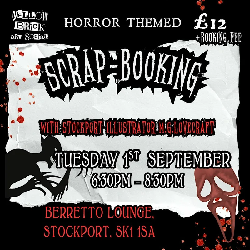 Horror themed scrapbooking club