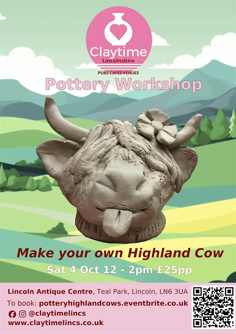 Highland Cow Pottery Workshop