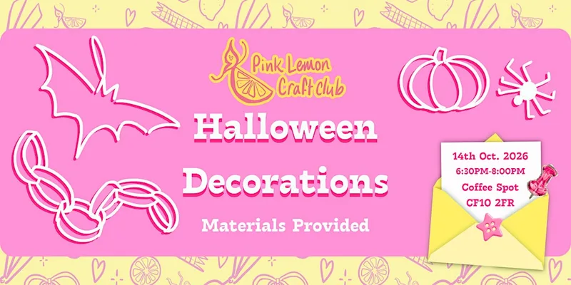 Halloween Decoration Making with Pink Lemon Craft Club