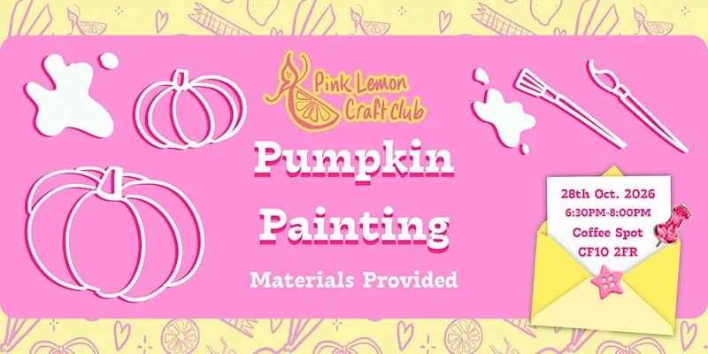Pumpkin Painting with Pink Lemon Craft Club