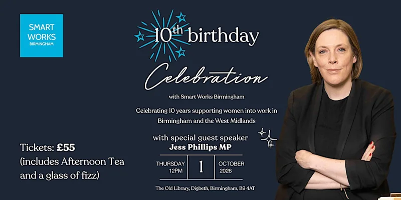A Decade of Smart Works Birmingham: Afternoon Tea Celebration