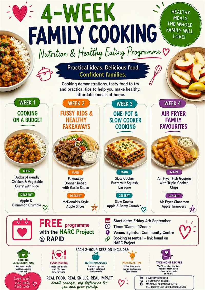 4 week Family Cooking Programme