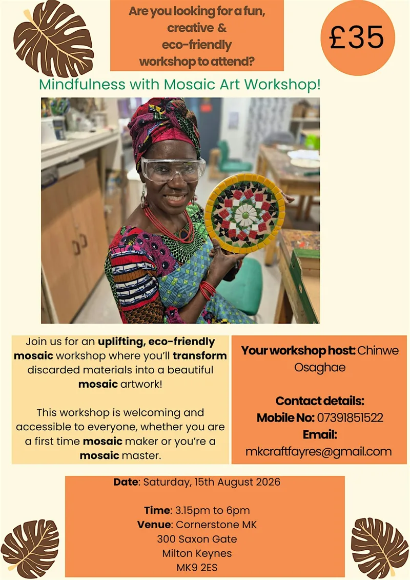 Mindfulness with Mosaic Art Workshop!
