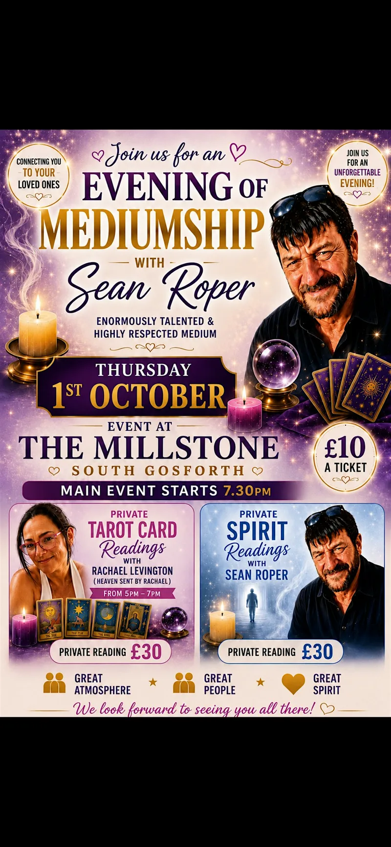 Evening of Mediumship Sean Roper The Millstone South Gosforth