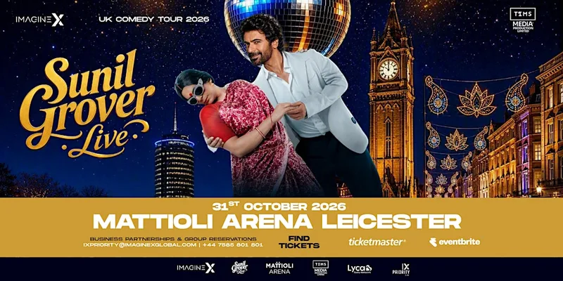 Sunil Grover Live in Leicester - UK Comedy Tour 2026