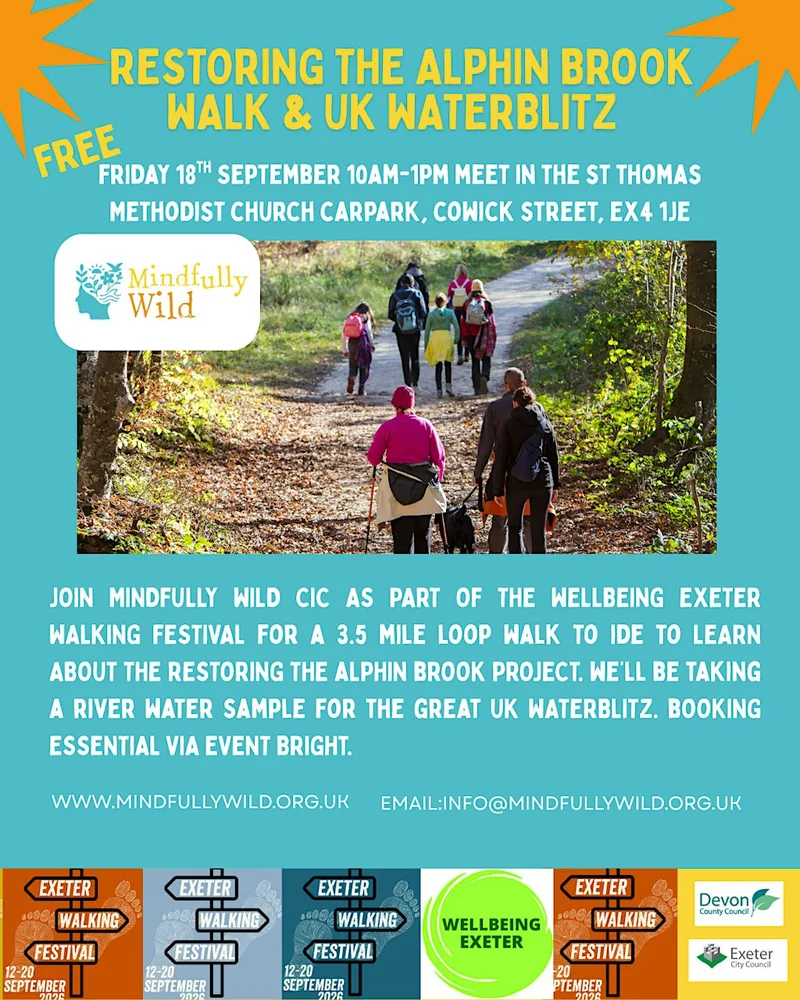 Discover the Alphin Brook: Nature Walk & Great UK Water Blitz