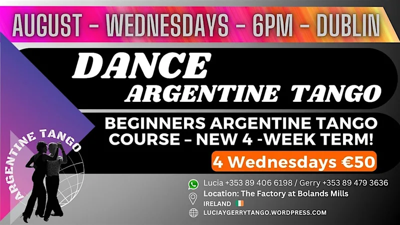 DUBLIN - Beginner Argentine Tango Course – New 4 Week Term!