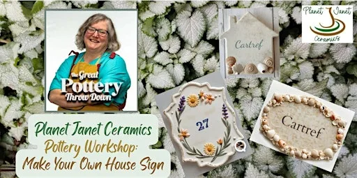 Pottery Workshop: 'Make and Decorate Your Own House Sign'