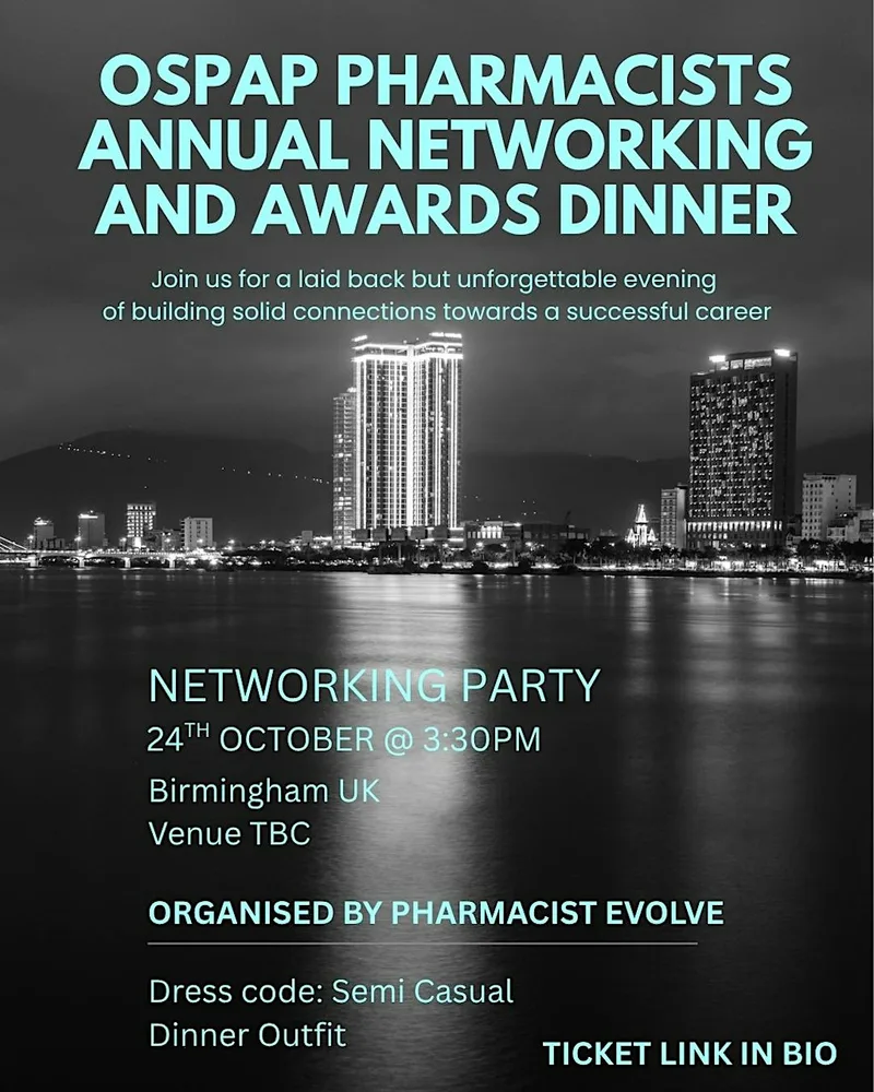 OSPAP Pharmacists Networking & Awards Dinner - By PharmacistEvolve