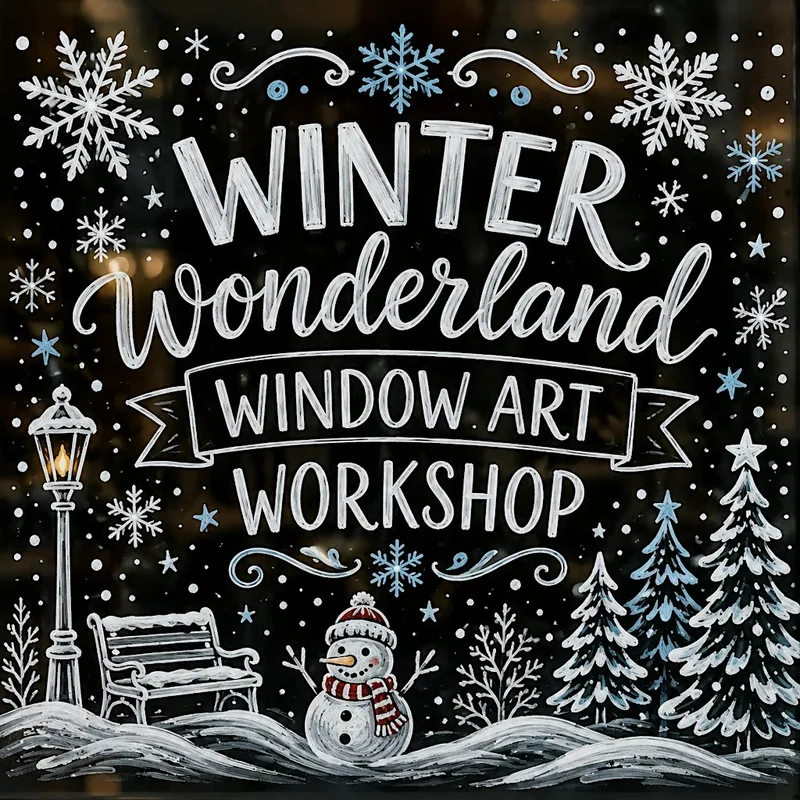 Winter Wonderland Window Art Workshop