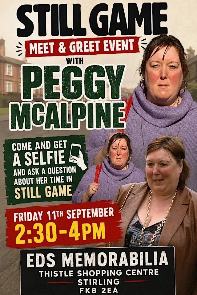 MEET & GREET WITH STILL GAME PEGGY MCALPINE - FREE