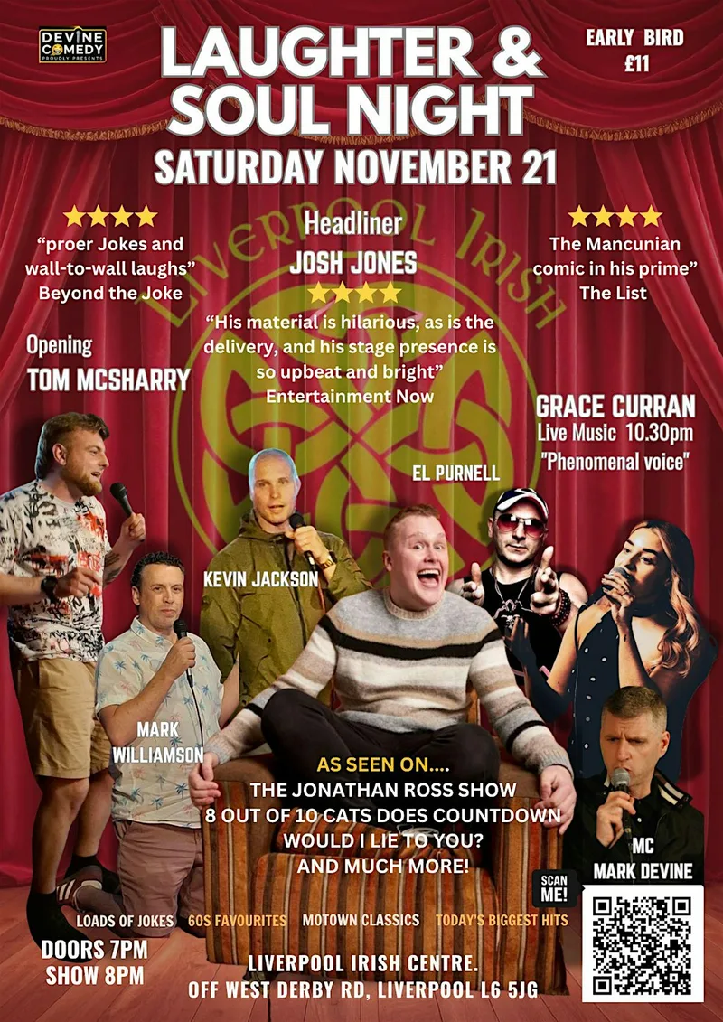 Laughter & Soul Night at Liverpool Irish Centre